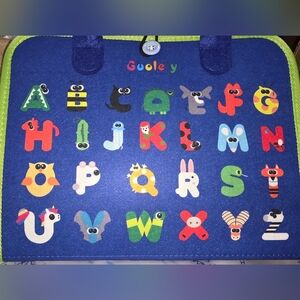 Alphabet And Dinosaur Busy Book - Montesorri Style Learning Toy